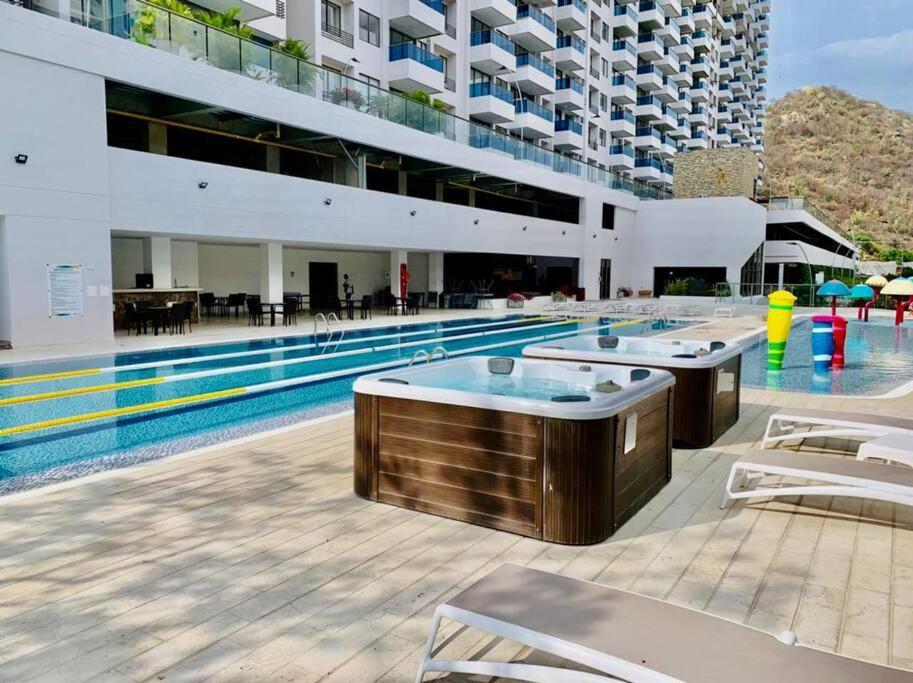 Samaria Club De Playa By Santa Marta Playa Resort, Preciosos Apartamentos En El Sector Exclusivo De Pozos Colorados Ngoại thất bức ảnh